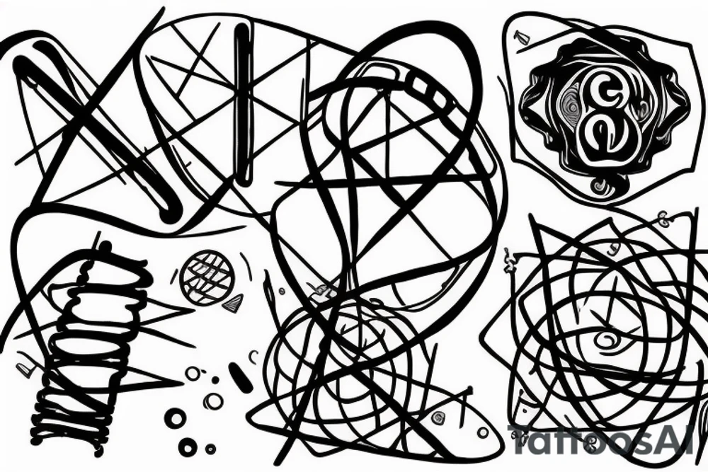 DNA molecule tattoo idea