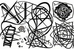 DNA molecule tattoo idea