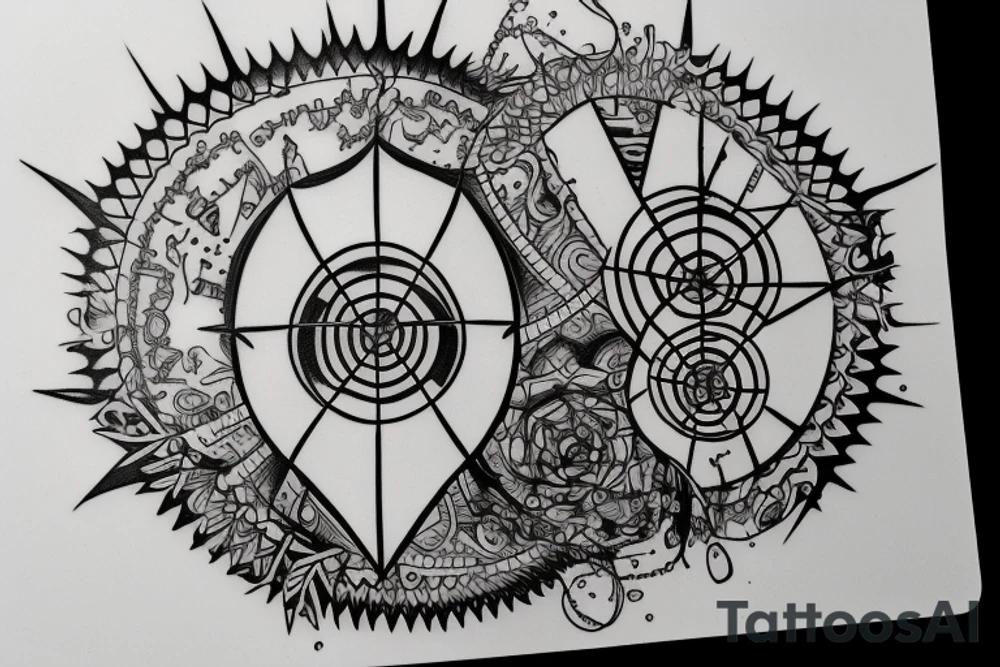 DNA molecule tattoo idea
