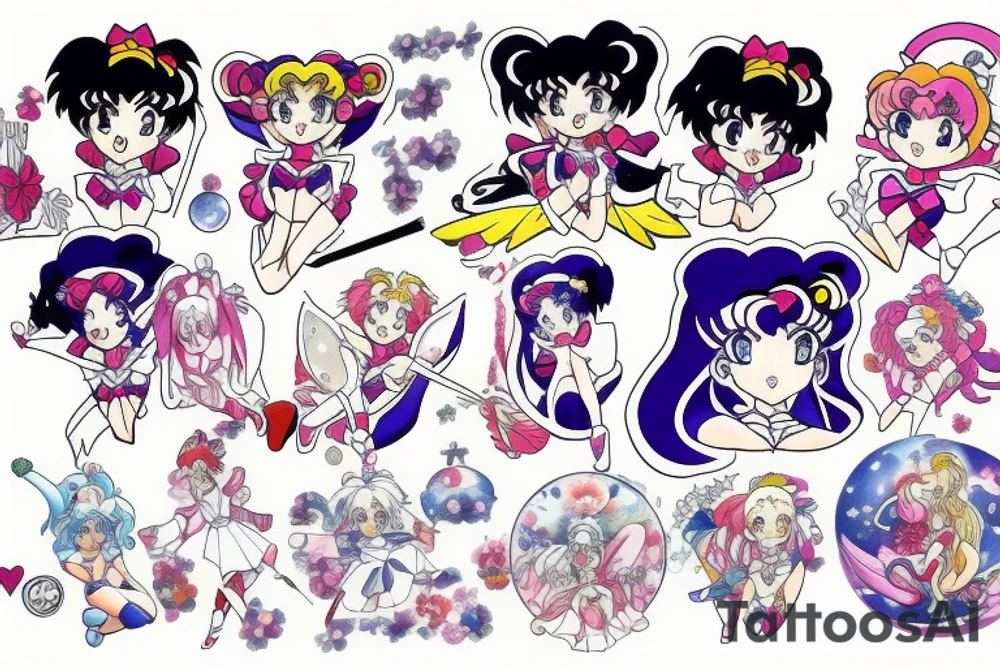 Sailor moon tattoo idea