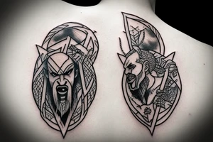 Kratos climbing tattoo idea