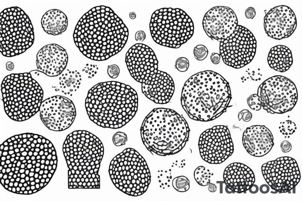 Dots pattern tattoo idea