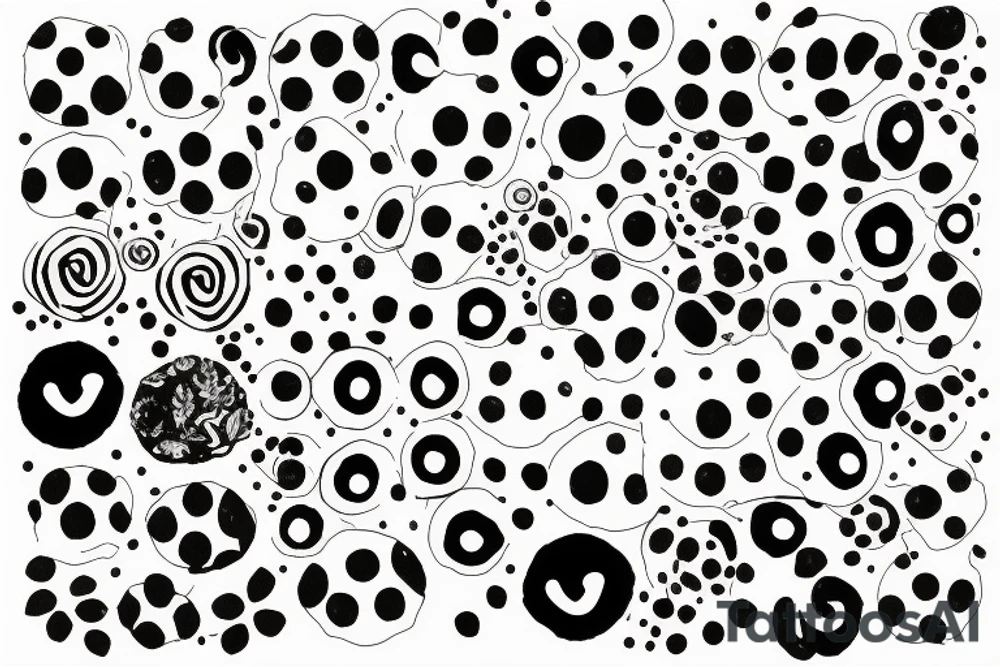 Dots pattern tattoo idea