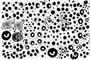 Dots pattern tattoo idea