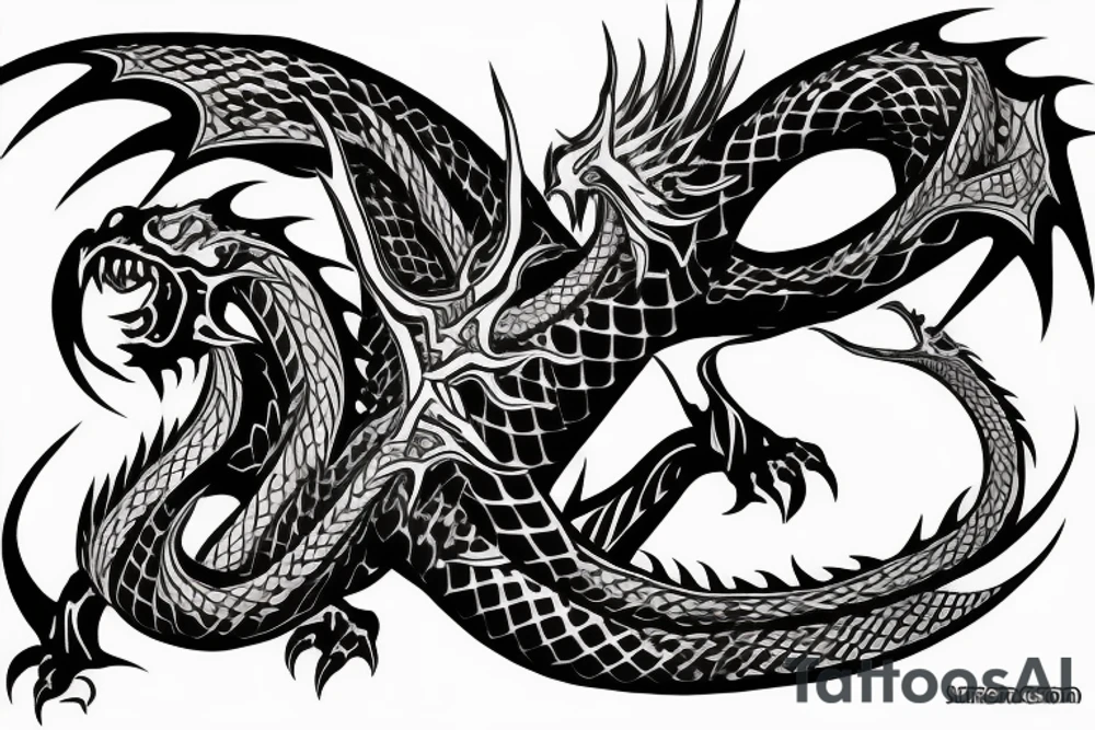 dragon for back, yakuza tattoo idea