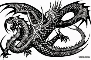 dragon for back, yakuza tattoo idea