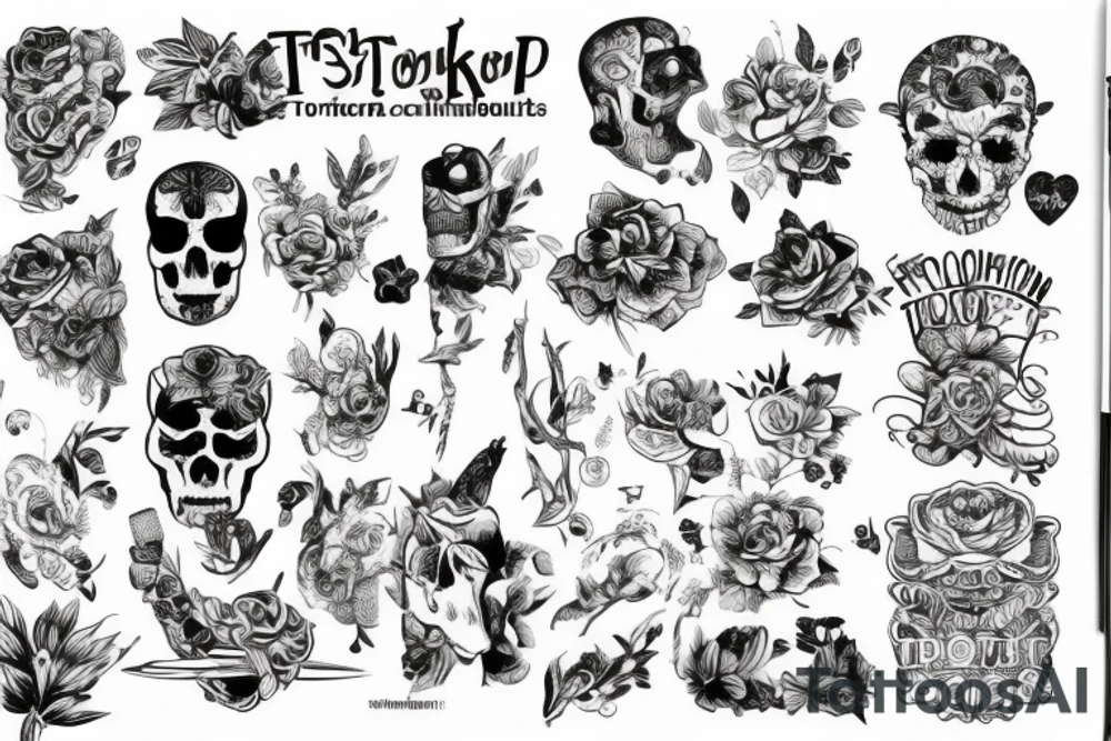 Компьютерное тату с японской тематикой tattoo idea
