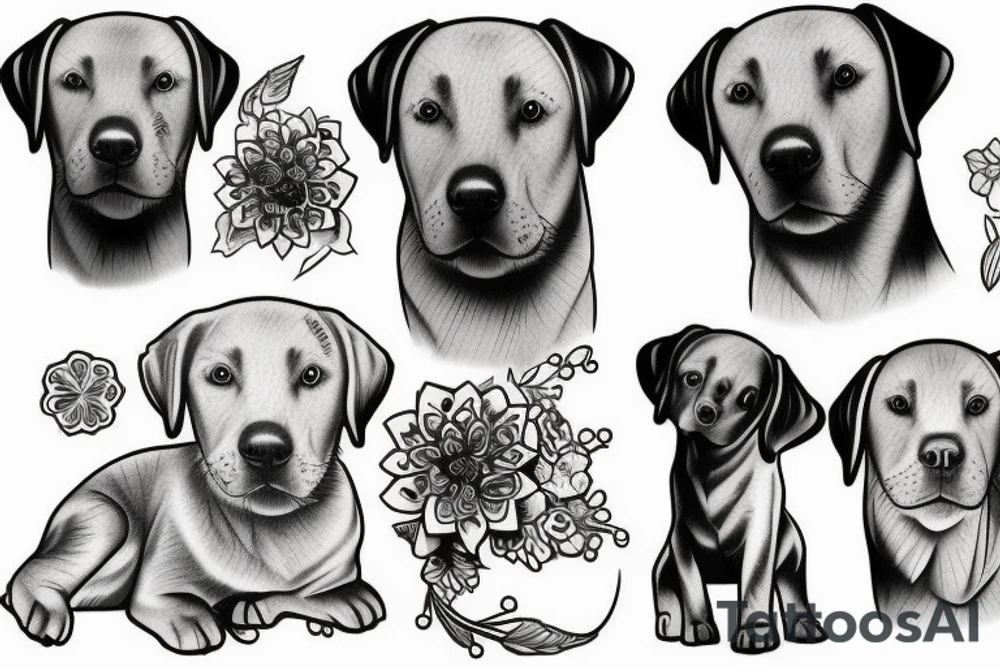 Labrador tattoo idea