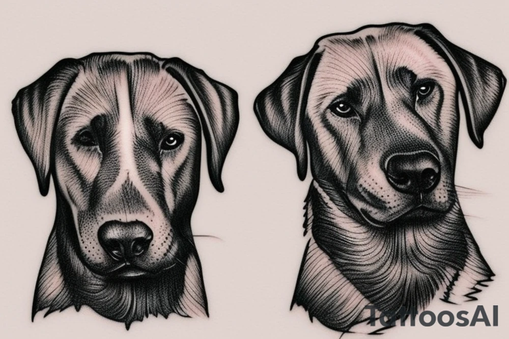 Labrador tattoo idea