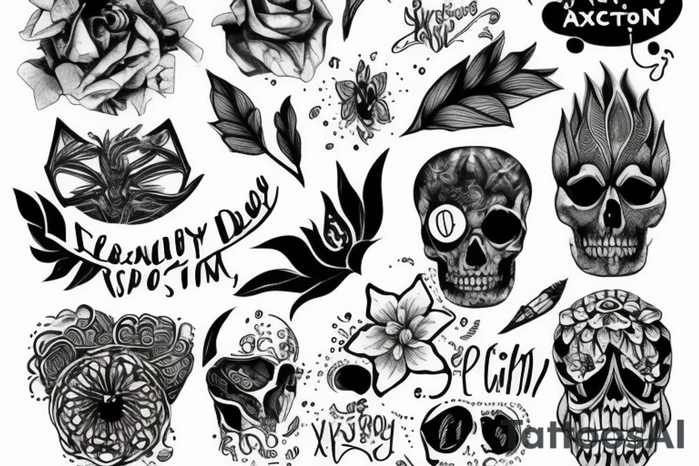 anxiety and depression tattoo idea