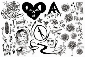 anxiety and depression tattoo idea