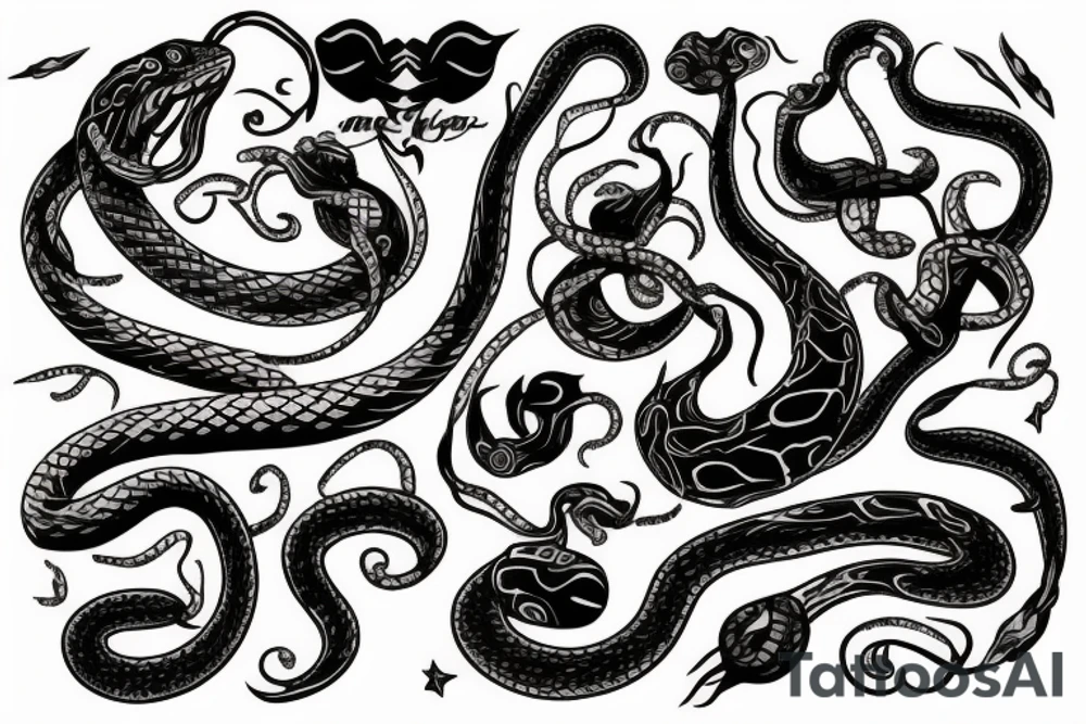 Snake remove to pretty woman tattoo idea