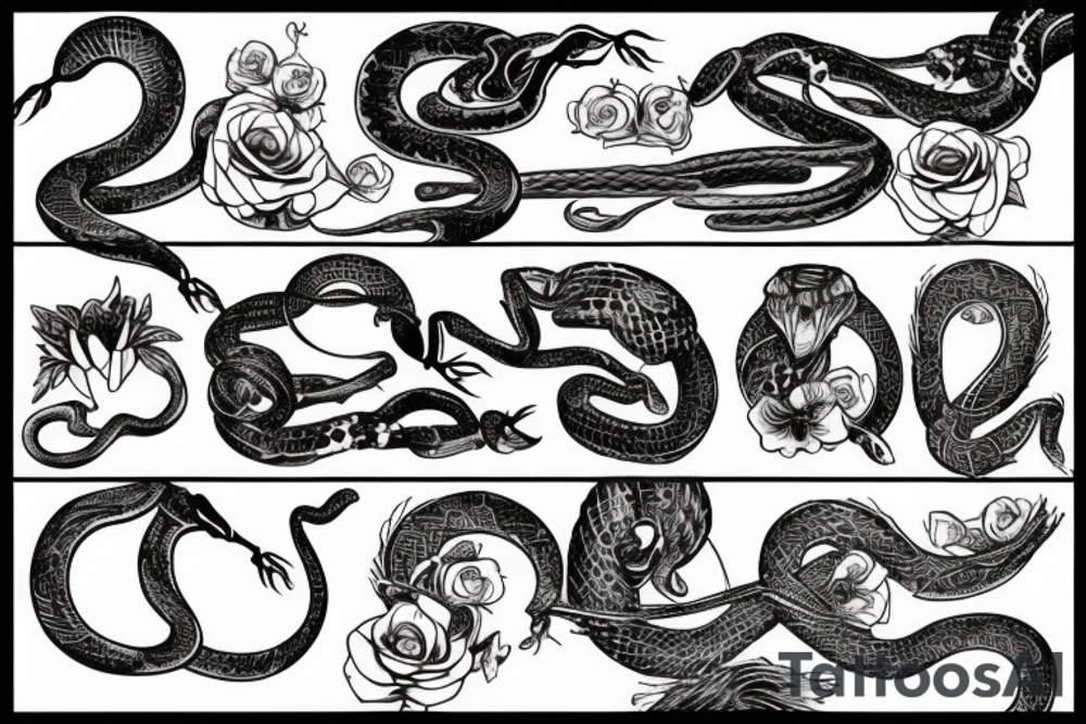 Snake remove to pretty woman tattoo idea