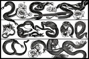 Snake remove to pretty woman tattoo idea