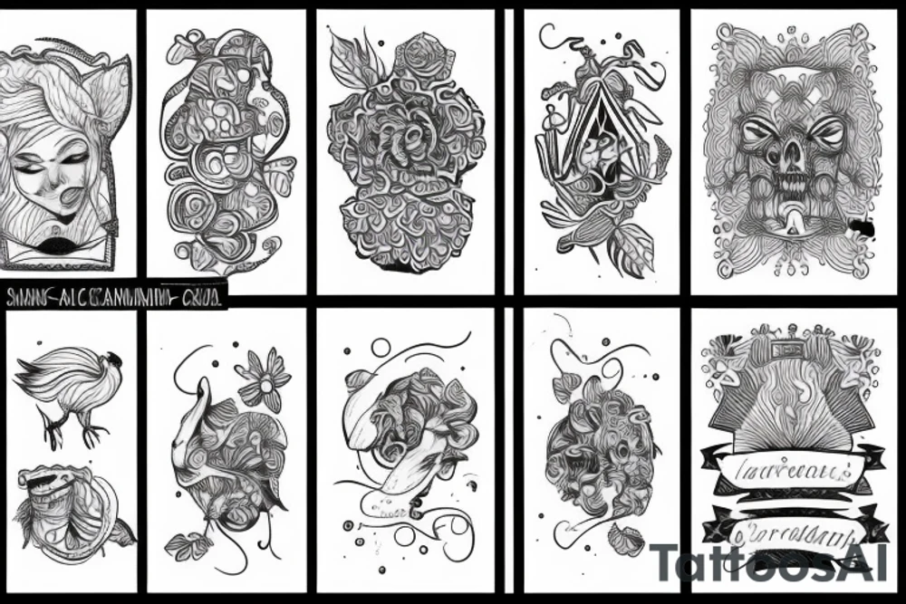 scandinavian style tattoo idea