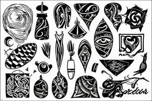 scandinavian style tattoo idea