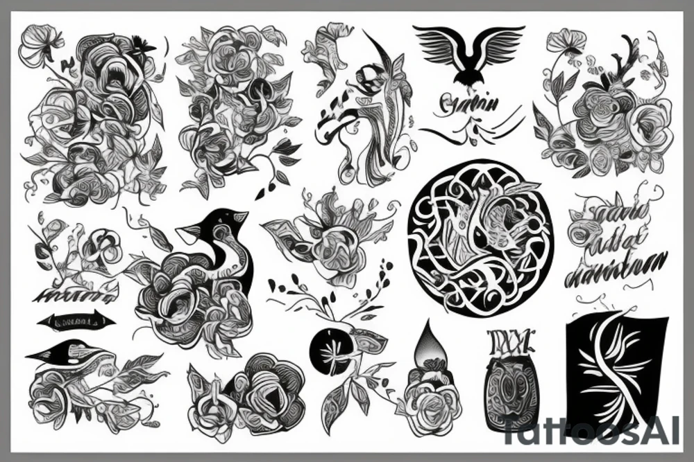 scandinavian style tattoo idea