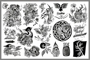 scandinavian style tattoo idea