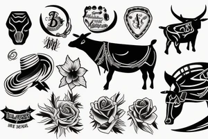 bullriding tattoo idea