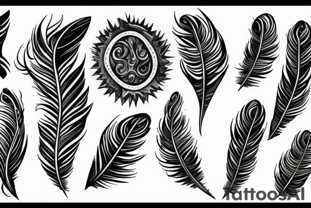 feathers tattoo idea