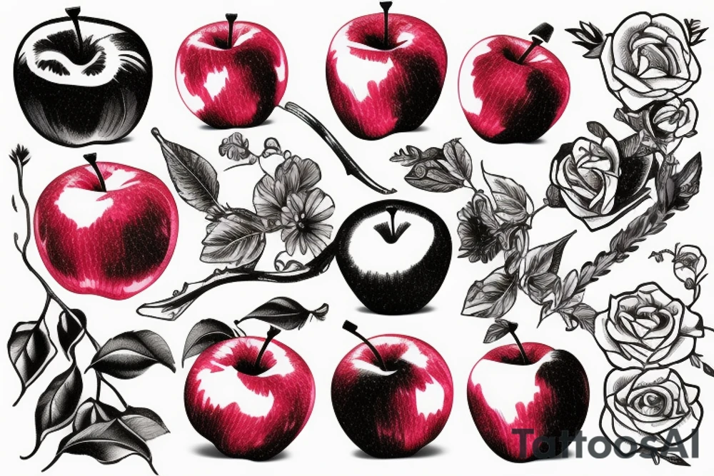 Red Apple tattoo idea
