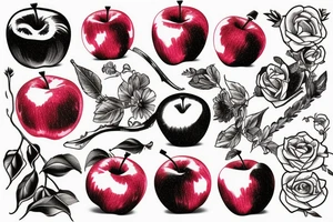 Red Apple tattoo idea