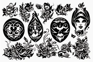 Опасный взгляд волка ,который ждёт жертву tattoo idea