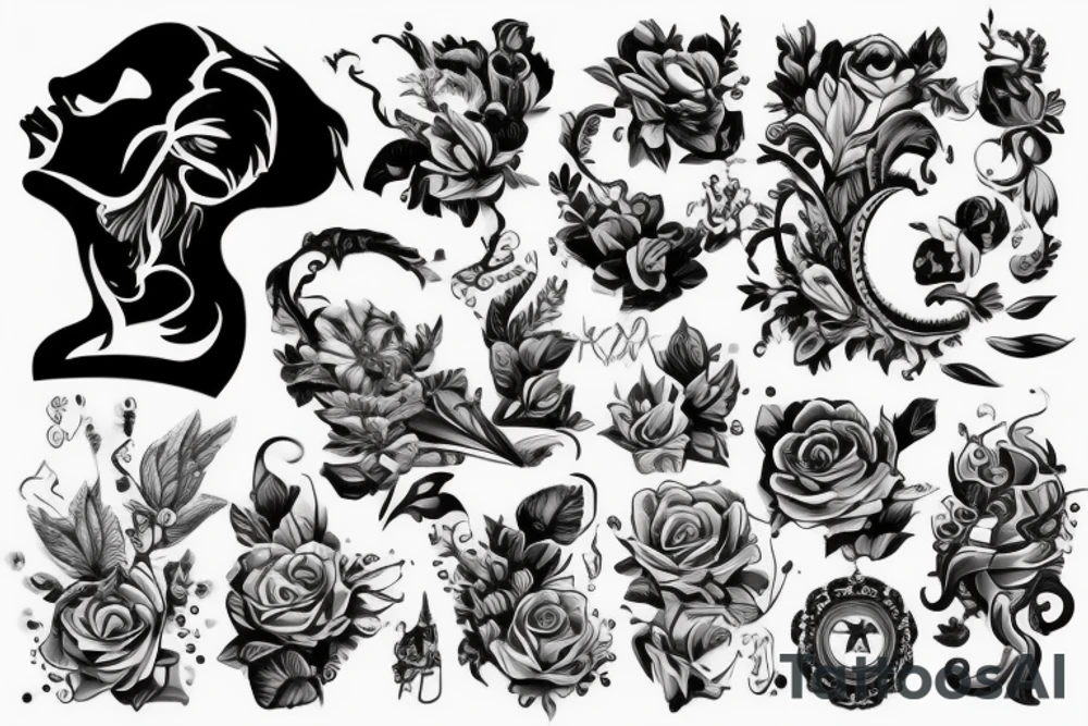 Опасный взгляд волка ,который ждёт жертву tattoo idea