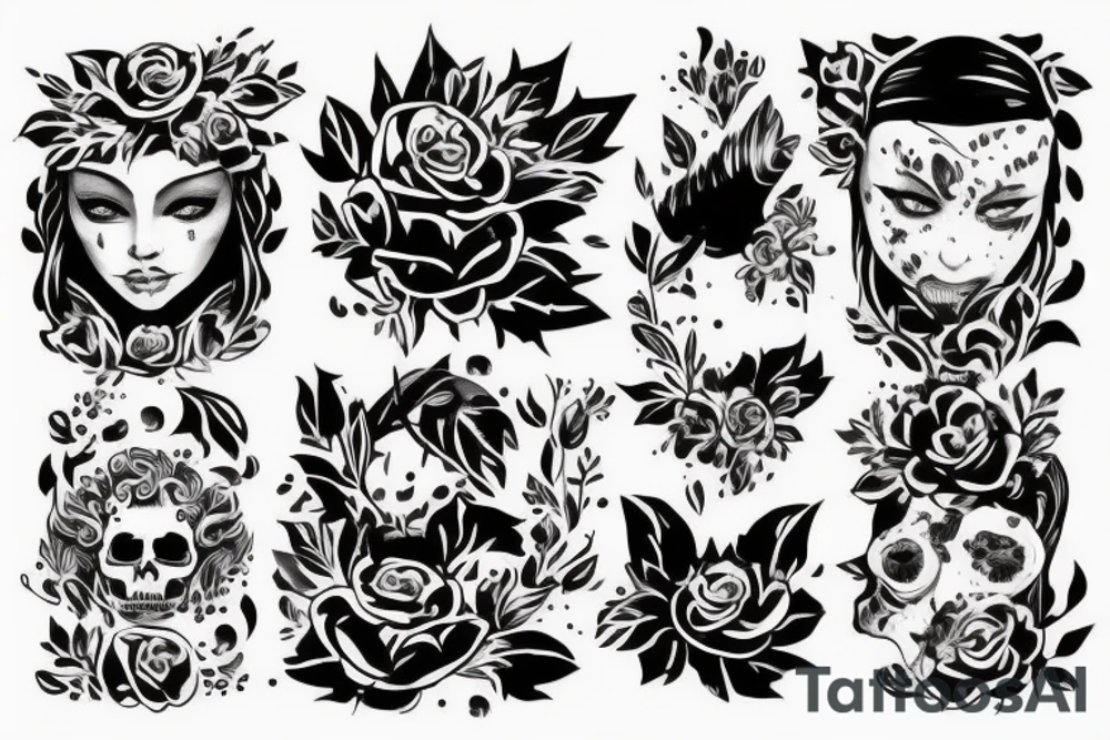 Опасный взгляд волка ,который ждёт жертву tattoo idea
