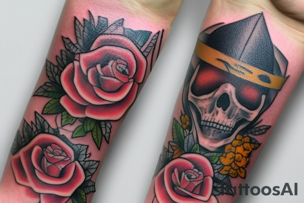 Опасный взгляд волка ,который ждёт жертву tattoo idea