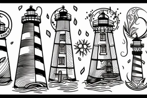 Lighthouse tattoo idea