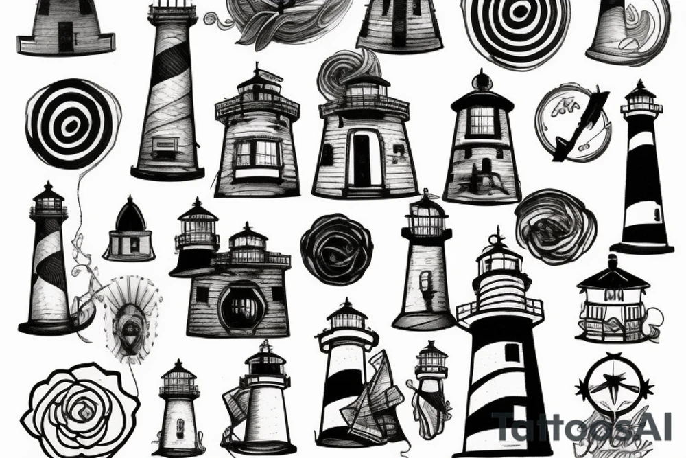 Lighthouse tattoo idea