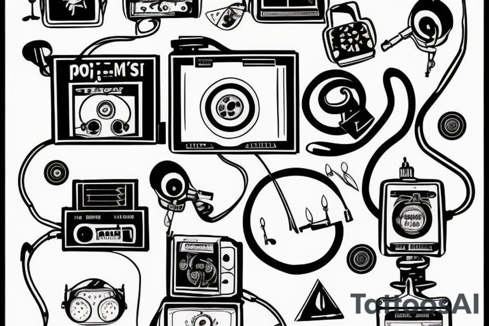 Popov 's radio receiver tattoo idea