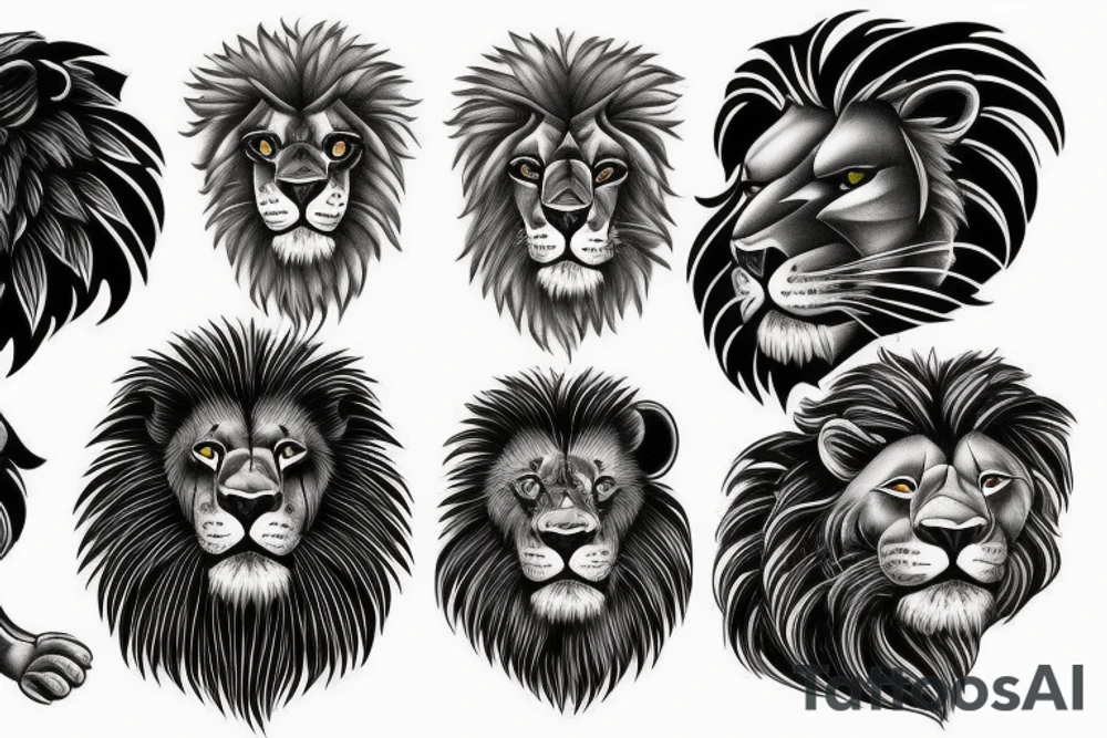 blood lion tattoo idea