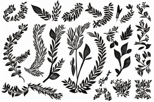 laurel wreath tattoo idea