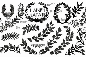 laurel wreath tattoo idea