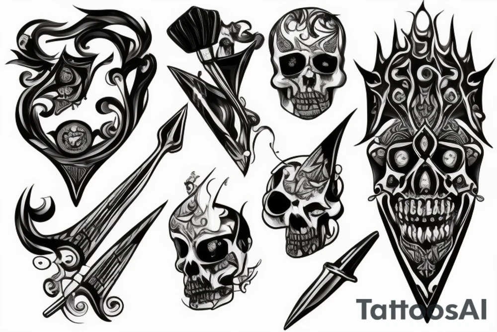 dagger tattoo idea