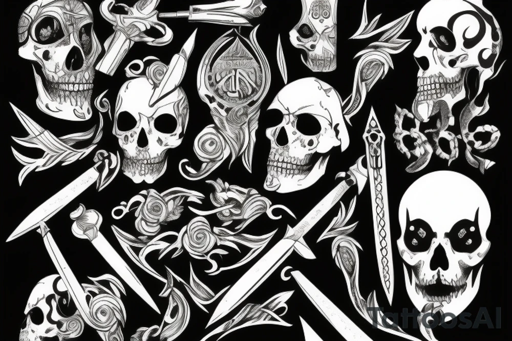dagger tattoo idea
