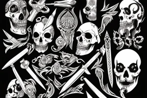 dagger tattoo idea
