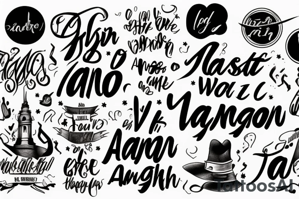 a phrase that says "and a nation will tango all night long" tattoo idea