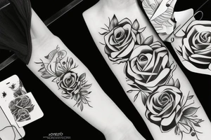 una rosa per il collo tattoo idea