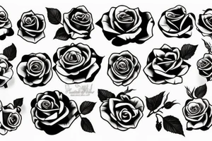 una rosa per il collo tattoo idea