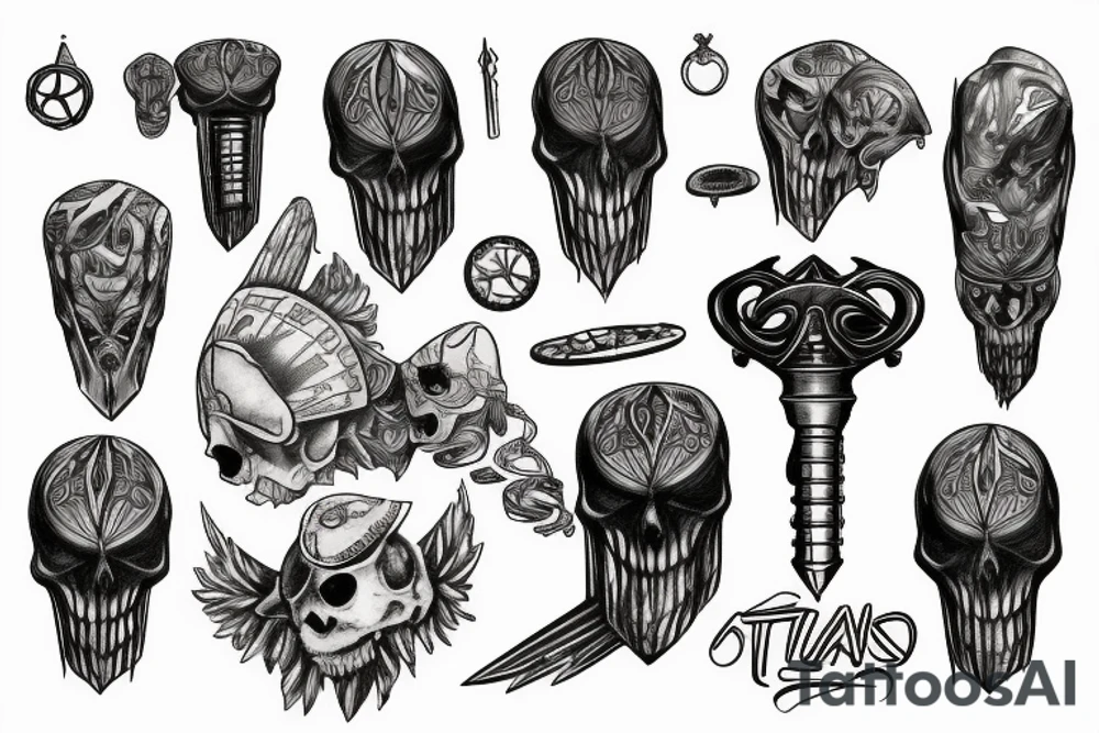 Atrack on titan key tattoo idea