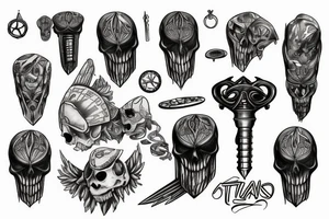 Atrack on titan key tattoo idea