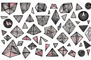 geometric shapes tattoo idea