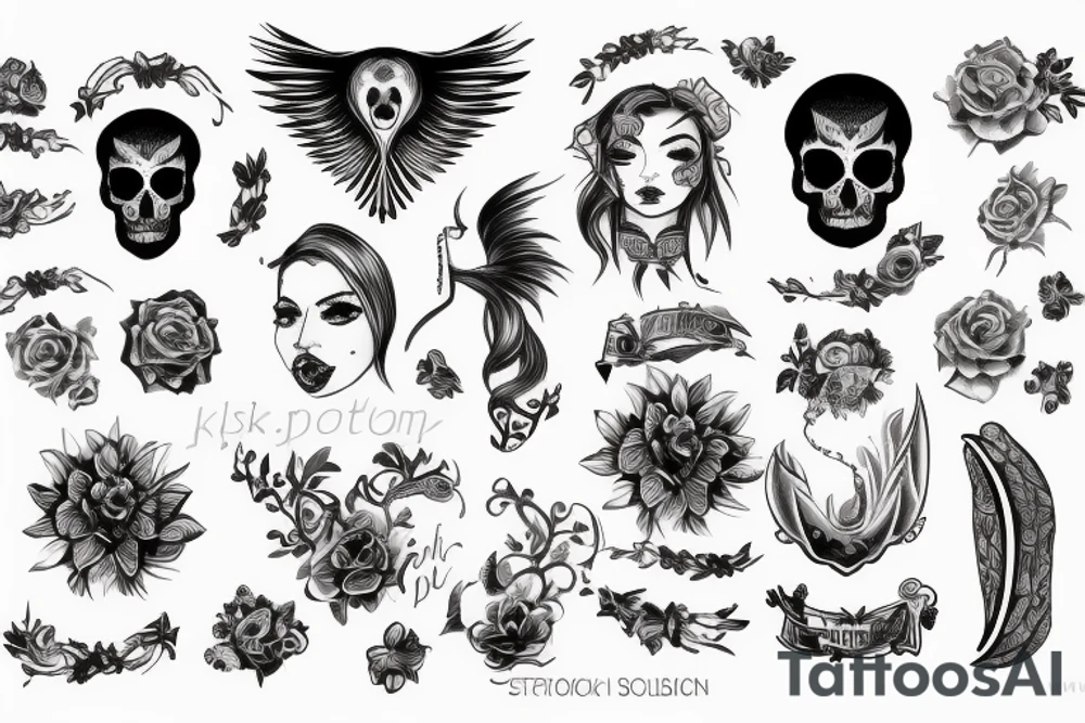 Дракон tattoo idea
