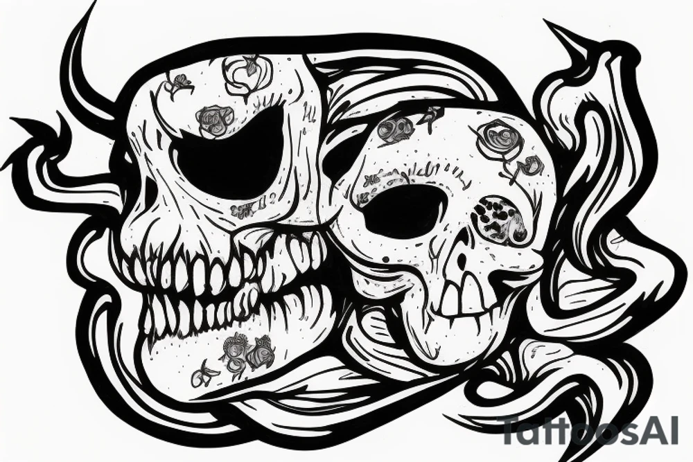 Poison trying to creep into brain tattoo idea