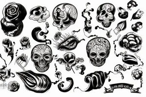Poison trying to creep into brain tattoo idea