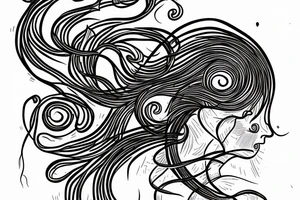Black tendrils reaching into brain protected by shield tattoo idea