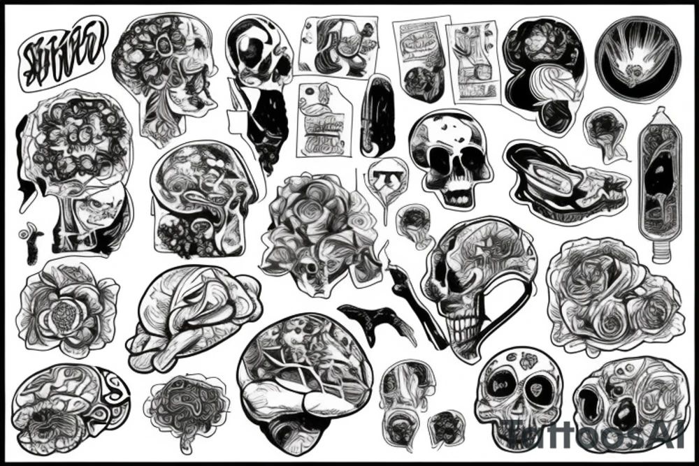Poisoned brain tattoo idea